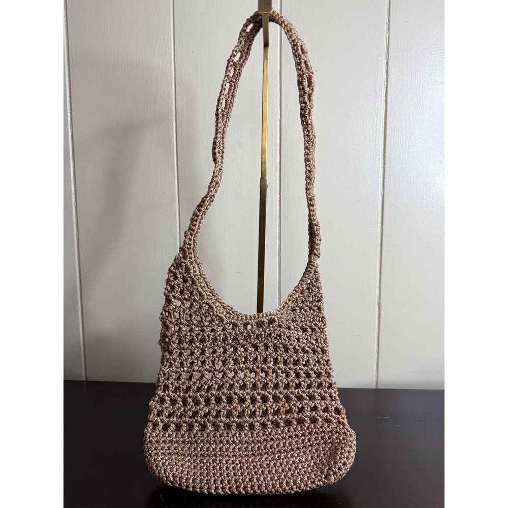 Crochet‎ Hobo Bag Women's Boho Chic Shoulder Bag Knitted Purse Lightweight